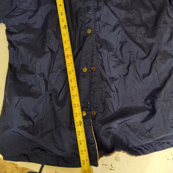 CASUAL Club Jacket Fleece Reversible Waterproof Beige Blue White Aztec Size S/36 - Picture 11 of 12